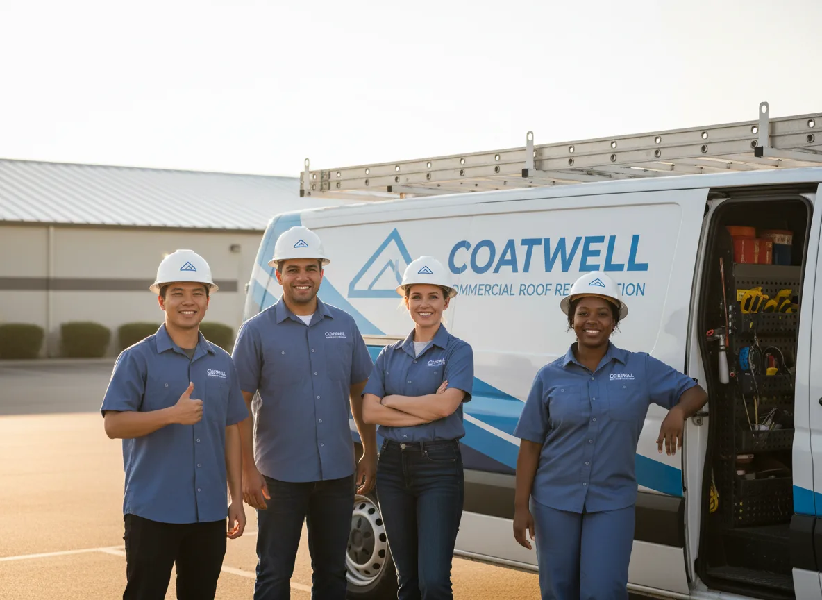 Commercial roof coating company in Crescent, IA