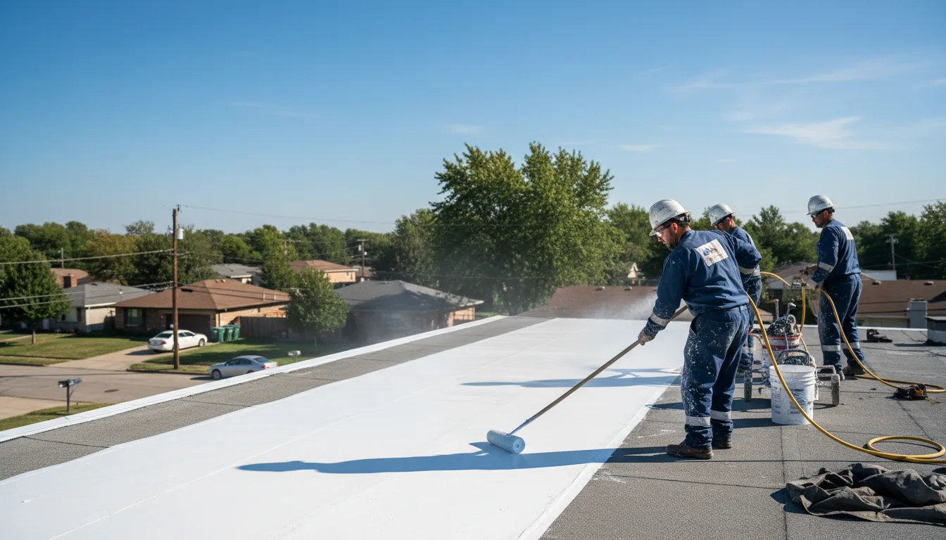 Commercial roof coating in Crescent, IA near me